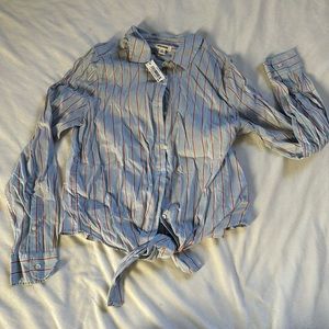 Goodthreads Woman’s Blouse - Multicolored Stripped - NWT
